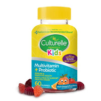 Thumbnail for Culturelle Kids Multivitamin + Probiotic For Kids (Ages 2+) - 60 Count, Peach-Orange & Mixed Berry Flavor - Digestive Health & Immune Support Gummies with Lutein to Support Eye Health