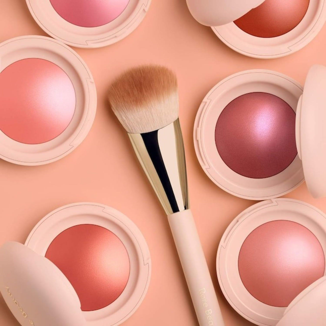 Rare Beauty Soft Pinch Luminous Powder Blush, Joy (muted peach), Radiant Finish, 0.098 oz/2.8 g