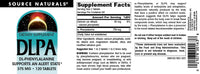 Thumbnail for Source Naturals DLPA DL-Phenylalanine, Supports an Alert State* - 375 mg -120 Tablets