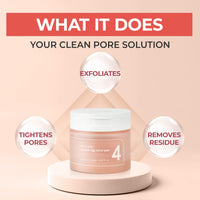 Thumbnail for numbuzin No.4 Toner Pads | Pore Zero Peeled Egg Toner Pad | Gentle Exfoliator, PHA, LHA, Makeup Skin Prep, Panthenol | Korean Skincare for Face | 70 Pads/6.42 fl. oz.