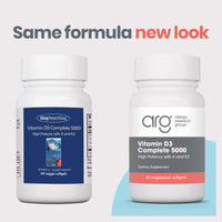 Thumbnail for Allergy Research Group Vitamin D3 Complete 5000 - Delivers 125 mcg Vitamin D3 - with Vitamin A & K2 - Supports Bone Strength, Immune Balance & Healthy Mindset - 60 Servings - 60 Capsules