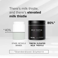 Thumbnail for Toniiq Milk Thistle - Ultra High Potency 50:1 Extract with 80% Silymarin - Highly Concentrated - Third-Party Lab Tested - 90 Capsules