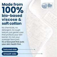 Thumbnail for Clean Skin Club Clean² Pads 2.0 [New & Improved Edges] Guaranteed Not to Shed & Tear, Unique Triple Layers, Textured Side & Ultra Soft Side, Organic Disposable Cotton, Pair with Makeup Remover 2 Pack