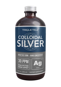 Thumbnail for Bioactive Colloidal Silver - 8 oz, Glass Bottle, Vegan, Safe Doses with Highest Effectiveness - Nano Ions, 30 PPM - Immune Support (48 Servings)