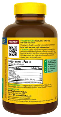 Thumbnail for Nature Made Extra Strength Magnesium 400 mg., 180 Softgels