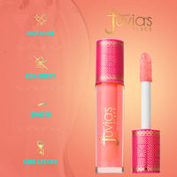 Thumbnail for Juvia's Place Long Lasting Hydrating The Reds & Berries Lip Gloss Glass Ruby Rose, 16 oz, Soft Red