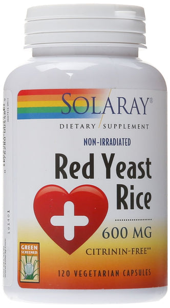 Solaray, Red Yeast Rice 600mg, 120 Veggie Capsules
