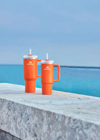 Thumbnail for STANLEY Quencher H2.0 Tumbler with Straw 30 oz | Flowstate 3-Position Lid | Cup Holder Compatible for Travel | Insulated Stainless Steel Cup | BPA-Free | Tigerlily