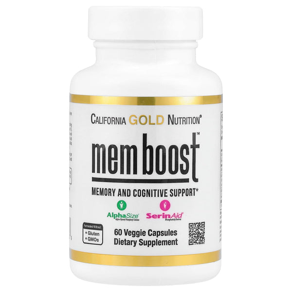 Cognitive & Memory Boost, MEM Boost by California Gold Nutrition, 60 Veggie Capsules