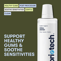 Thumbnail for BRIOTECH Oral Swish, Hypochlorous Acid Mouthwash Rinse, Gentle Oral Care Hygiene, Fight Bad Breath, Support Against Plaque, Gum Irritation & Tender Gums, Alcohol & Fluoride Free, 32 fl oz (2 Pack)