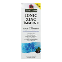 Thumbnail for Nature's Answer Ionic Zinc Immune with Black Elderberry, 4 fl oz (120 ml)
