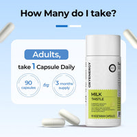 Thumbnail for OxyEnergy Silymarin Milk Thistle 300mg Extract with Vitamin C, Inositol & Pueraria, Liver Detox & Repair Support, Antioxidant Support, 90 Vegetarian Capsules