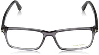 Thumbnail for TOM FORD Men's TF 5408 Rectangular Eyeglasses 56mm, Transp. Grey, Grey Horn Effect Temples, Shiny Pall, 56/16/145