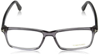Thumbnail for TOM FORD Men's TF 5408 Rectangular Eyeglasses 56mm, Transp. Grey, Grey Horn Effect Temples, Shiny Pall, 56/16/145