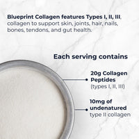 Thumbnail for Blueprint Bryan Johnson Collagen Peptide Powder - 20G Collagen Peptides - Types I, II, III - No Added Sugar, Joint & Skin Support - Pasture Raised - Versatile Powder for Daily Use (30 Servings)