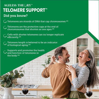 Thumbnail for Country Life Ageless Theory Telomere Support- Certified Vegan and Gluten Free - Anti Aging Supplement - 60 Capsules - Resvinol Grape Extract - Immune & Cardiovascular Support