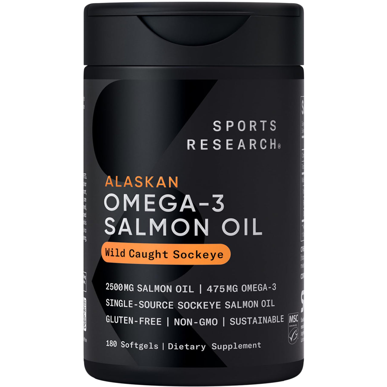 Sports Research® Supplements Pack - Omega 3 Salmon Oil + Vegan Vitamin D 5000iu & Mk7 Vitamin K 100mcg + CoQ10 (100mg)