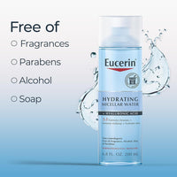 Thumbnail for Eucerin Hydrating 3-in-1 Micellar Water, Formulated with Hyaluronic Acid, 6.8 Fl Oz Bottle