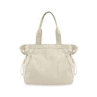 Thumbnail for ODODOS 18L Side-Cinch Shopper Bags Lightweight Shoulder Bag Tote Handbag for Shopping Workout Beach Travel, Ivory