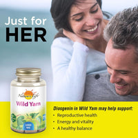 Thumbnail for Nature's Life Wild Yam 1000mg Herbal Supplement | Womens Health Formula | with Diosgenin for Healthy Balance Support | Non-GMO | 100 Veg Caps