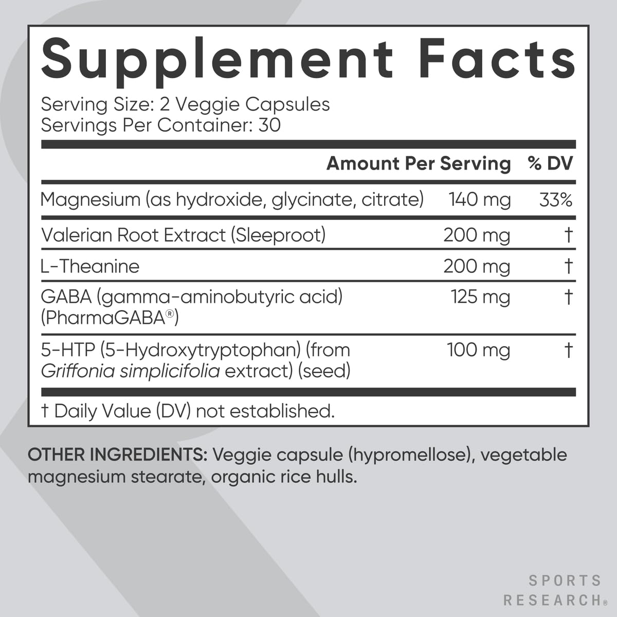 Sports Research® Sleep Pack - Organic Ashwagandha – Adaptogen for Relaxation, Calm & Sleep Support 600 mg + Sleep Complex- Melatonin-Free Vegan Capsules