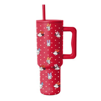 Thumbnail for Simple Modern Valentine's Day Disney 40 oz Tumbler with Handle | Insulated Stainless Steel Water Bottle Travel Mug | Holiday Gifts for Women Her | Trek Collection | 40oz | Minnie Dots and Faces