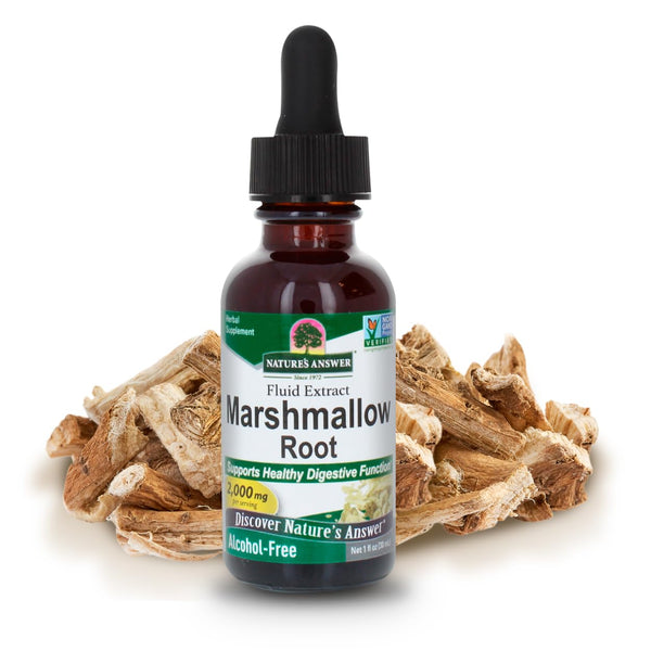 Nature's Answer Marshmallow Root Extract | Promotes Overall Good Health & Well-Being | Certified USDA Organic | Alcohol-Free, Gluten-Free & Kosher Certified 1oz
