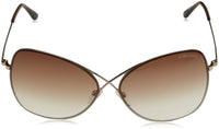 Thumbnail for Tom Ford Butterfly Sunglasses TF250 Colette 28F Rose Gold FT0250