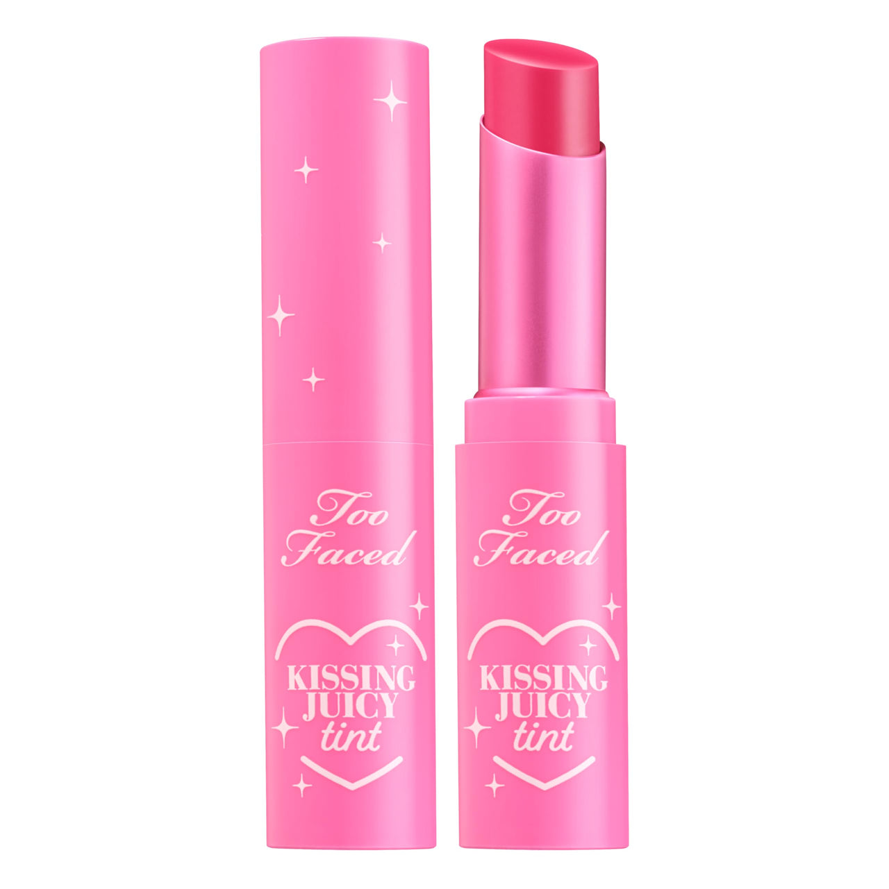Too Faced Kissing Juicy Tint Lip Balm | Hydrating, Long Lasting Lip Stain for Instant Color + Shine with Juicy Scents, 0.10 Ounce, Strawberry Frosting