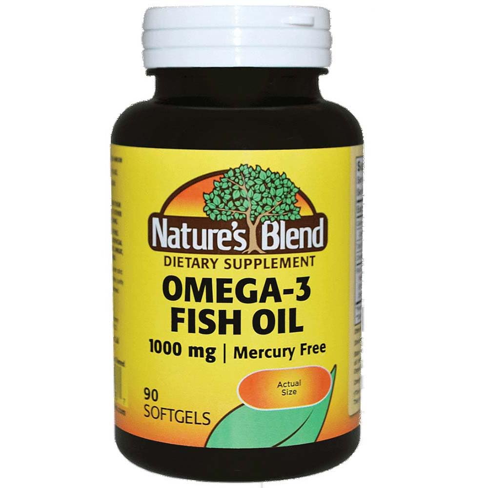 Nature's Blend Omega-3 1000mg - 90 Softgels, Pack of 2