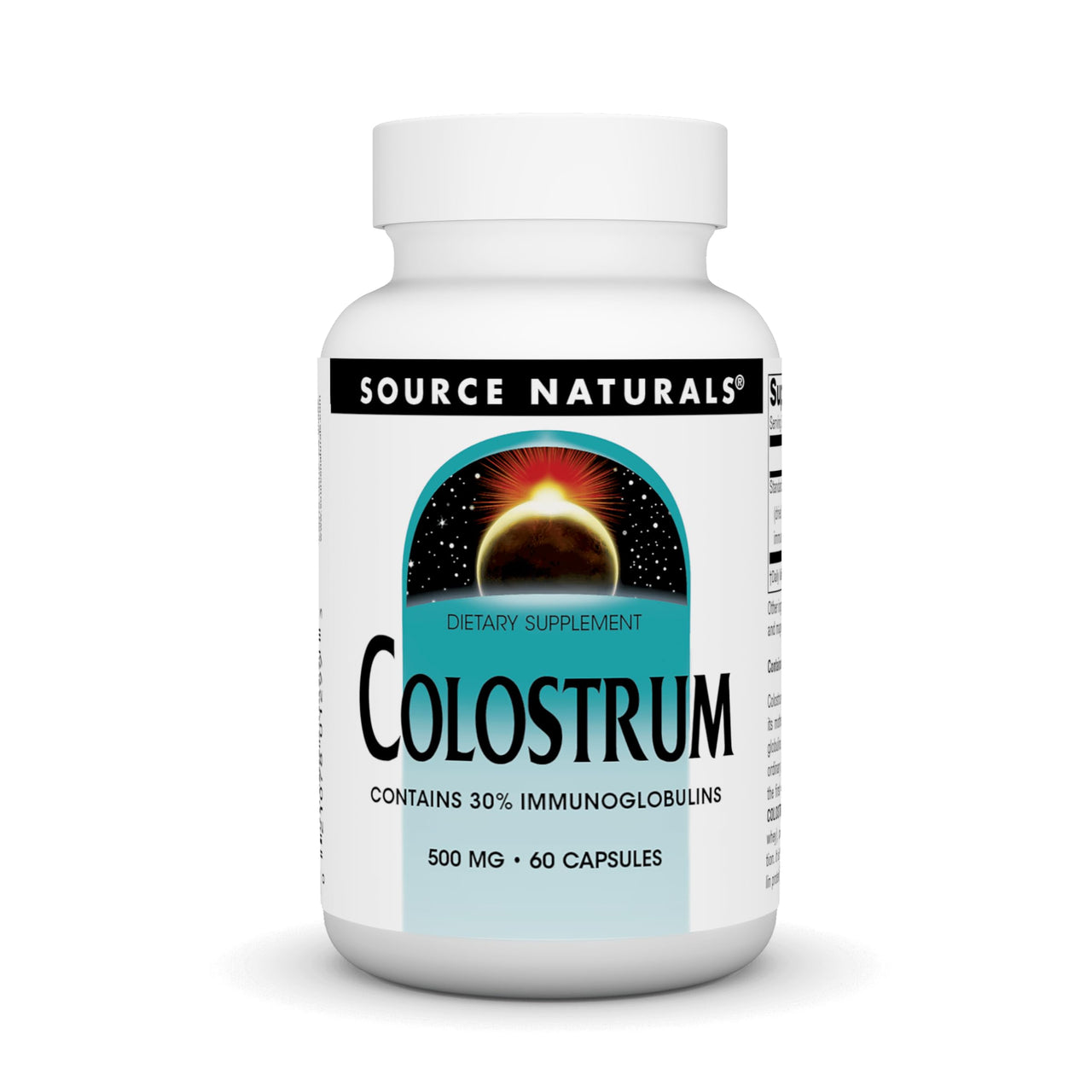 Source Naturals Colostrum Contains 30 Percent Immunoglobulins - 60 Capsules