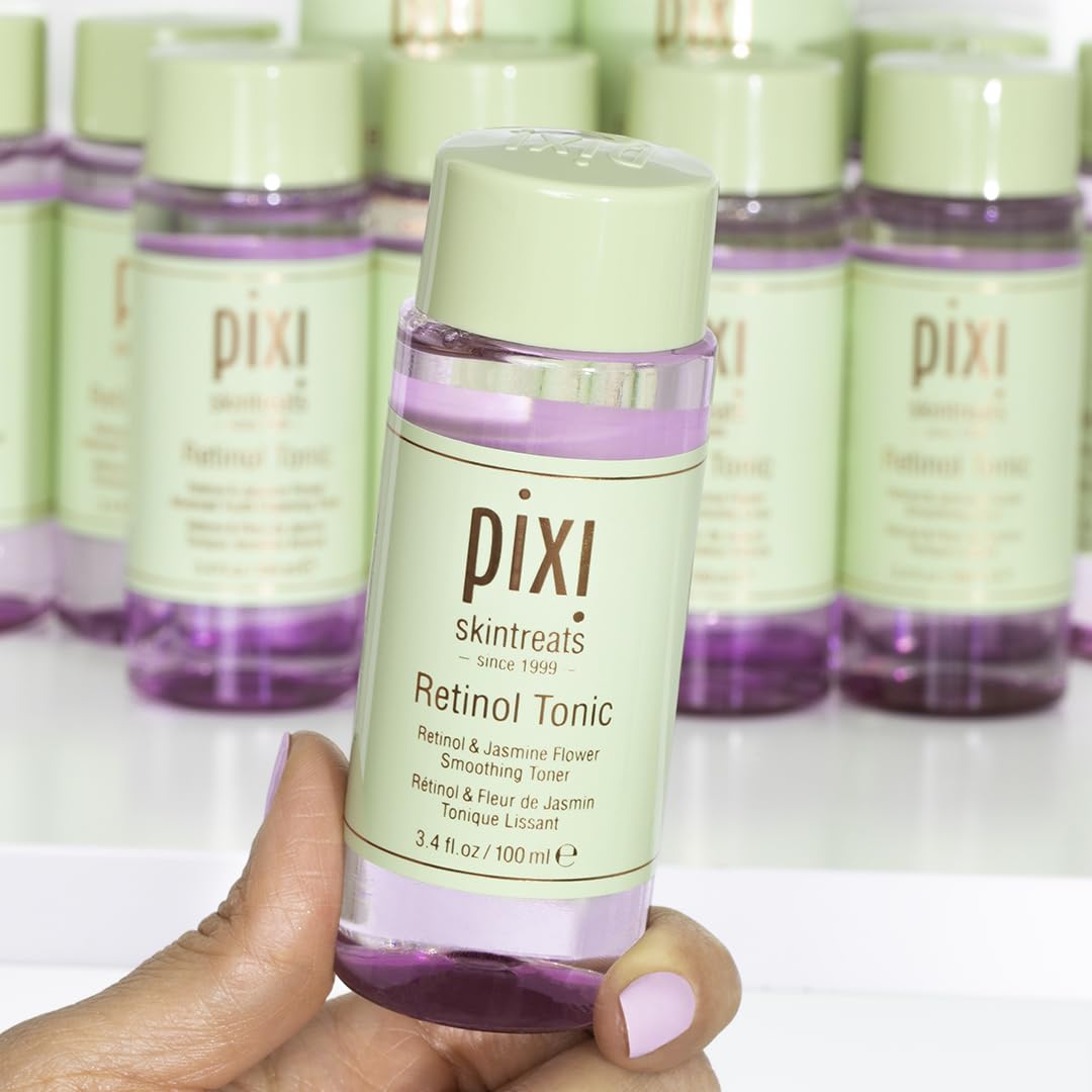 Pixi Retinol Tonic, Smoothing & Firming Facial Toner, Enhanced with Peptides to Boost Collagen Production, Alcohol-Free Daily Rejuvenating Toner, 250 ml / 8.5 fl oz