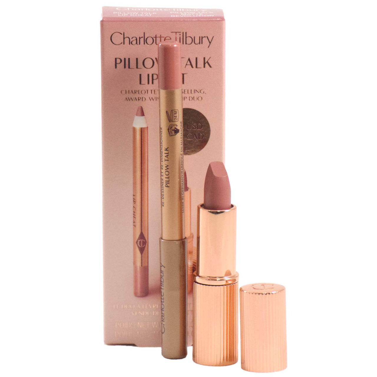 Charlotte Tilbury Pillow Talk Mini Matte Revolution Lipstick and
