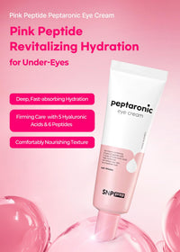 Thumbnail for Snp 6 Peptides + 5 Hyaluronic Acid Eye Cream | Moisturizing & Soothing Under Eye Cream for Dark Circles and Puffiness | Korean Skincare Eye Repair Lotion | Peptaronic | 1.69 Fl Oz