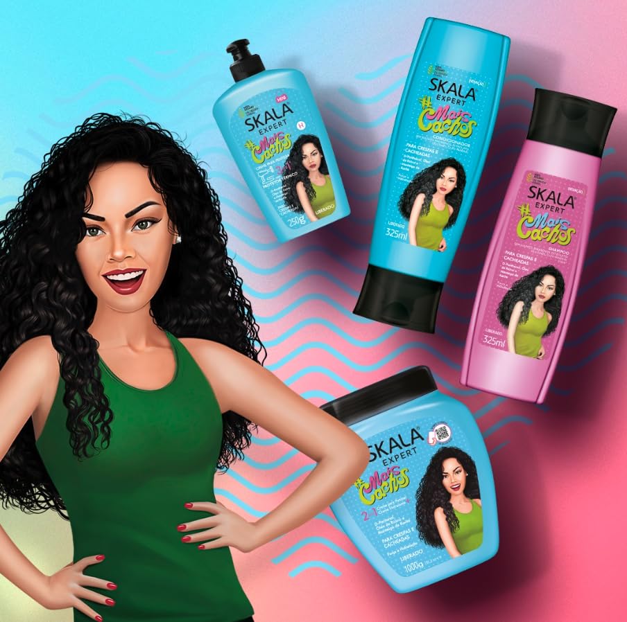 SKALA Expert Mais Cachos Shampoo and Conditioner 325 Ml Kit