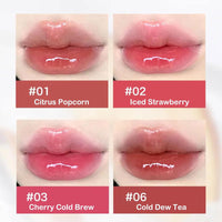 Thumbnail for Ice Watery Lip Gloss, Mirror Tea Jelly Light Lip Glaze, Moisturizing Nonstick Liquid Lipstick (#05 Sunset Orange)