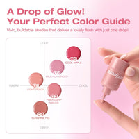 Thumbnail for PERIPERA SYRUPY TOK CHEEK 5 Colors, Liquid Blush, Dewy Finish and Hydrates All day, Soft Velvet Texture Face Cheek Tint (04 SUNSHINE FIG, One Size)