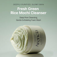Thumbnail for Arencia Korean Rice Mochi Face Cleanser - Face Wash, Gentle Scrub All in One for Deep Cleansing, Moisturizing, Pore Minimizing, Acne-Prone Skin, Removing Blackhead with Rice Water & Green Tea