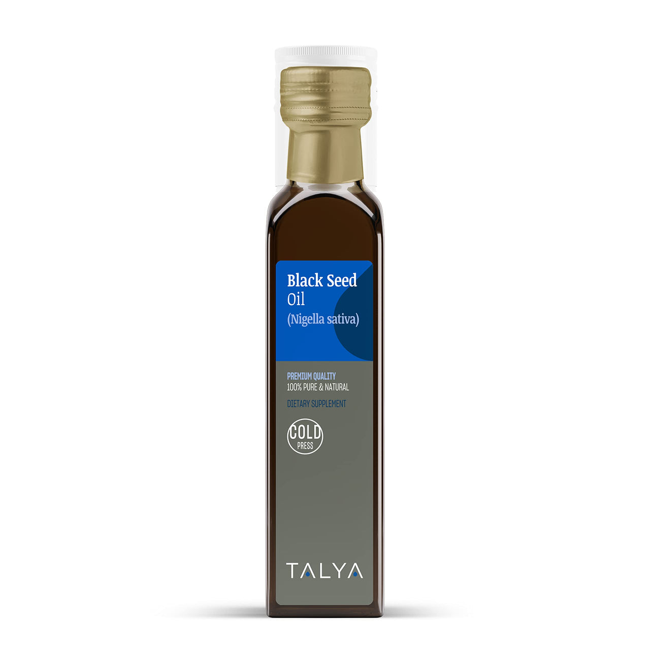 TALYA Black Seed Oil 8.45 fl. oz (250 ml) - Liquid Black Seed Oil - Dietary Supplement - Immune Support - High Thymoquinone - Cold Pressed - Pure Turkish Black Seed Oil - Non-GMO - Glass Bottle