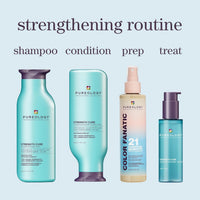 Thumbnail for Pureology Strength Cure Shampoo & Conditioner Set - For Damaged or Color Treated Hair, Hair Strengthening & Prevents Breakage, Seals Split Ends, Vegan, 8.5 Fl Oz