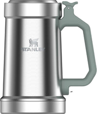 Thumbnail for STANLEY Classic Bottle Opener Beer Stein 24 oz | Flip Up Lid and Heavy Duty Handle with Built In Bottle Opener | Insulated Stainless Steel Beer Mug | BPA-Free | Stainless Steel Shale