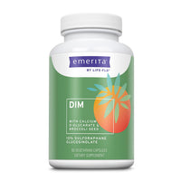 Thumbnail for Emerita by Life-flo DIM Supplement, Balancing Support for Women with 100mg DIM Plus Calcium D-Glucarate and Broccoli Seed Extract, 60-Day Guarantee, Not Tested on Animals, 30 Servings, 60 VegCaps