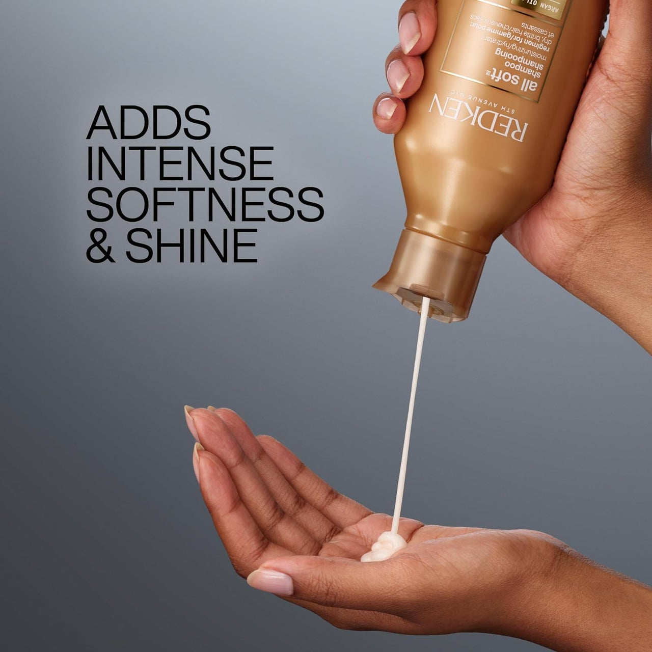 Redken All Soft Shampoo | Moisturizes and Deeply Hydrates| Softens, Smooths, and Adds Shine| Nourishing Shampoo for Dry Hair | Safe for Color-Treated Hair | With Argan Oil