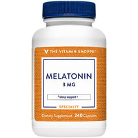Thumbnail for The Vitamin Shoppe Melatonin 3 MG - Sleep Support, Restful Sleep & Healthy Sleep Cycle, Natural Sleep Aid (240 Capsules)