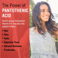 Thumbnail for SOLARAY Pantothenic Acid 250mg | Vitamin B5 | Energy Metabolism, Hair, Skin, Nails & Digestive Support | 100CT