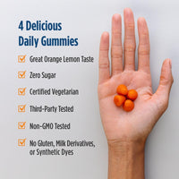 Thumbnail for Nordic Naturals Zero Sugar Kids Multi Gummies, Orange Lemon - 120 Gummies - Great-Tasting Multivitamin for Ages 4+ - Supports Growth & Development - Non-GMO, Vegetarian - 30 Servings