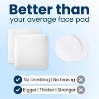 Thumbnail for Clean Skin Club Clean² Pads 2.0 [New & Improved Edges] Guaranteed Not to Shed & Tear, Unique Triple Layers, Textured Side & Ultra Soft Side, Organic Disposable Cotton, Pair with Makeup Remover 2 Pack
