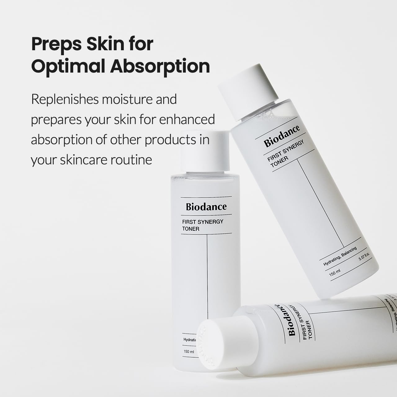Biodance First Synergy Toner, All-in-One Toner, Moisturizing, Skin Balance, Hyaluronic Acid | 5.07 fl.oz,150ml