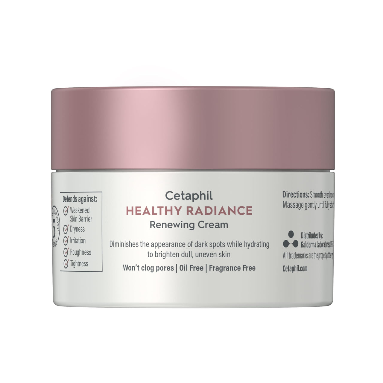 Cetaphil Face Cream, Healthy Radiance Renewing Cream, Visibly Reduces Look of Dark Spots, Brightening Lotion, Designed for Sensitive Skin, Hypoallergenic, Fragrance Free, 1.7oz