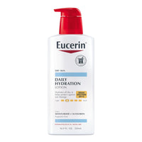 Thumbnail for Eucerin Daily Hydration Lotion With Spf 15 - Broad Spectrum Body Lotion For Dry Skin - 16.9 Fl. Oz. Pump Bottle (Pack Of 3)